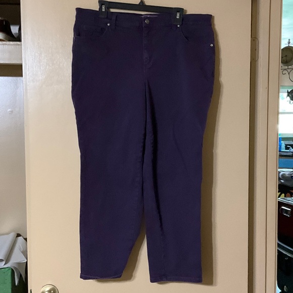 Gloria Vanderbilt (Amanda) Denim - Gloria Vanderbilt Straight Leg Women's Jeans in Deep Purple